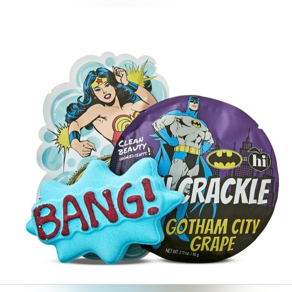 Peach Layne X DC Calling All Superheroes Bath Fizzies Set with Bath Bomb (4.5oz) - Picture 4 of 6